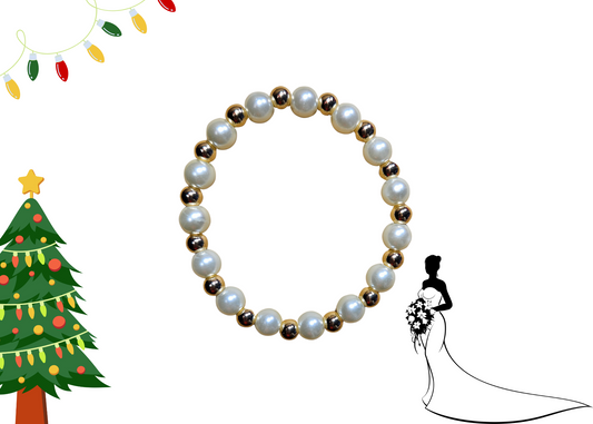 Pearl and Gold Bracelet