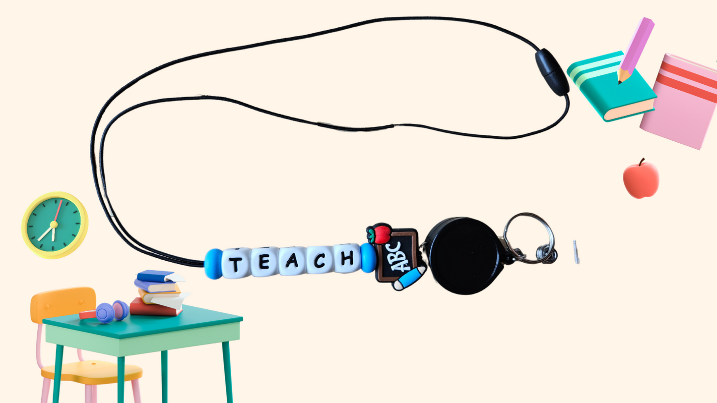 "Teach" lanyard