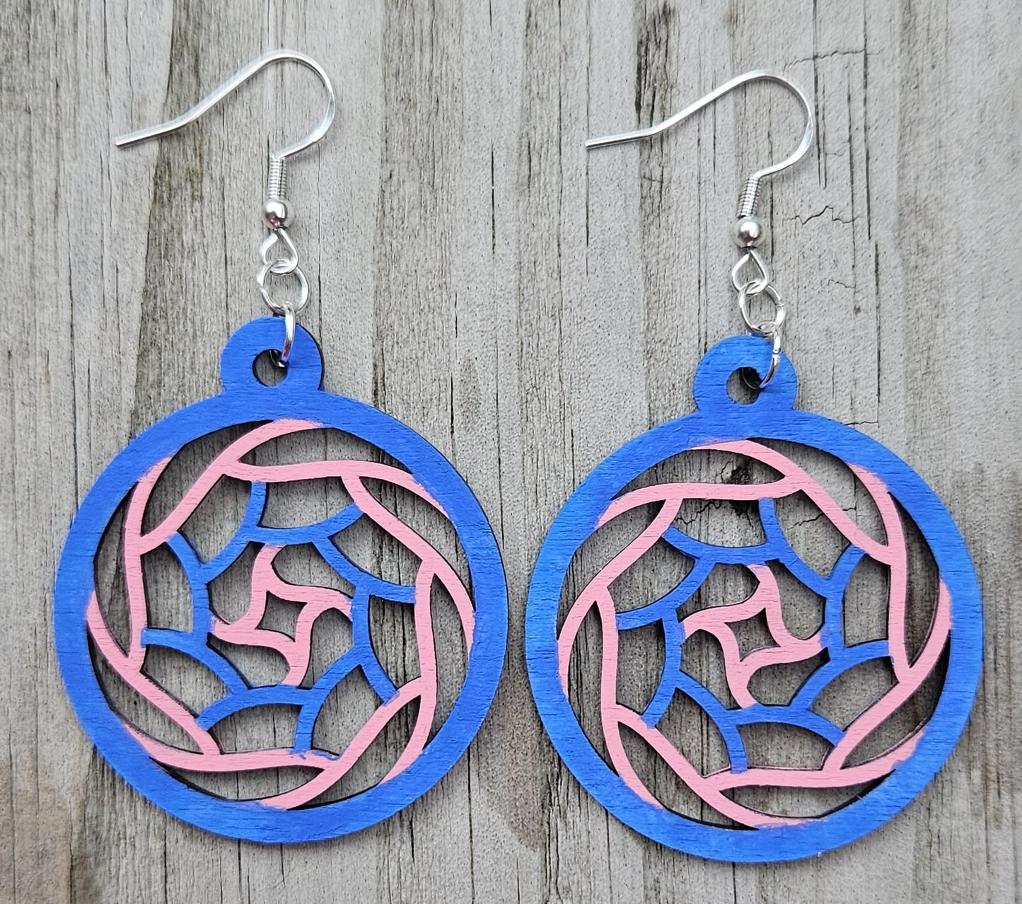 Dreamcatcher Inspired Wood Earrings