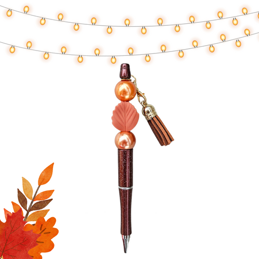 Fall Leaf Elegant Style Pen with Tassel