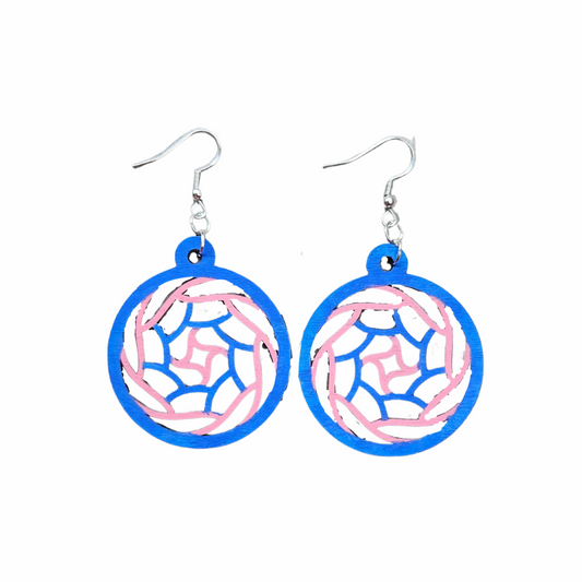 Dreamcatcher Inspired Wood Earrings