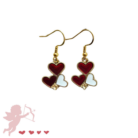 Heart Cluster Earrings