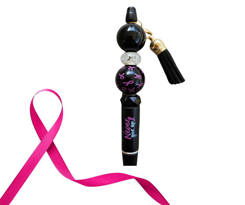 "Never Give Up" Breast Cancer Awareness Pen (Style 1 of 4)