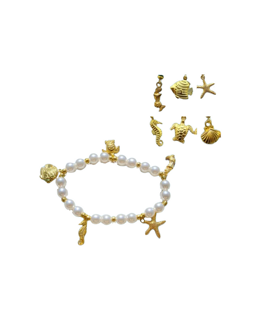 "Beach Vibes" pearl bracelet